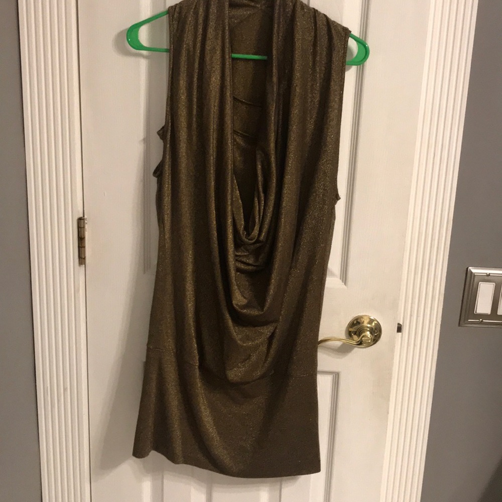 Bebe gold mini dress
